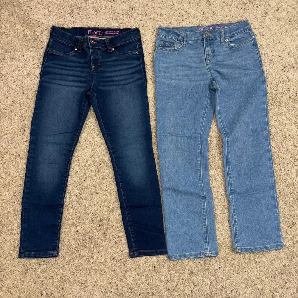 Lot of 6 - Girls Jeans Size 8 Plus - Children’s Place - Oshkosh